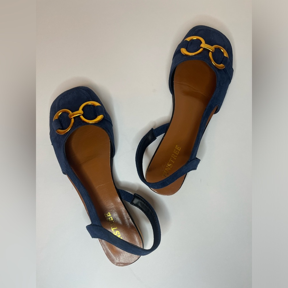 Tinstree NWT Slingback Loafers in Blue